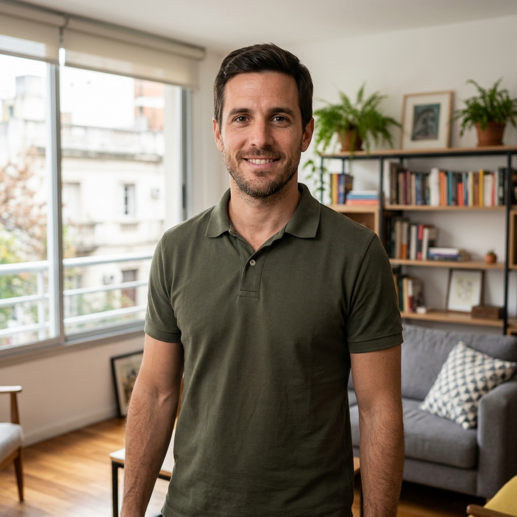Mateo, beneficiario de la plataforma